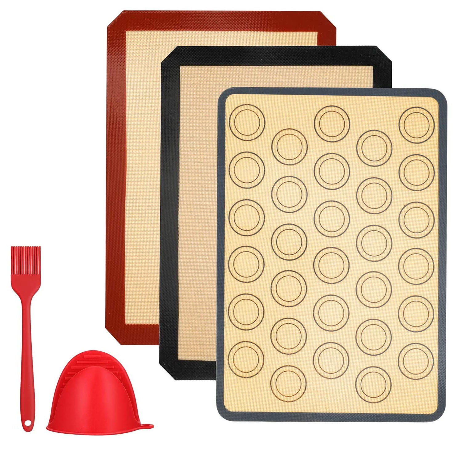 Silicone Baking Mat Tray Oven Liner Cake Pads Pastry Pizza Work Sheet Washable 