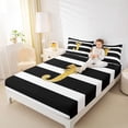 thumbnail image 3 of Erosebridal Glitter Print Letter Full Size Sheets, Bowknot Monogrammed J Bed Sheets, 4 Pieces, 3 of 5