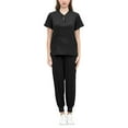 thumbnail image 1 of Runquan Women Uniform Scrub Set Nurse Uniform Durable V Neck Machine Washable Breathable M, 1 of 4