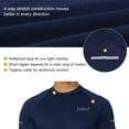 thumbnail image 3 of Baleaf Men's Quick Dry Short Sleeve T-Shirt Running Workout Shirts Navy Size S, 3 of 5