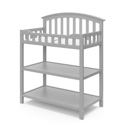 Graco Infant Changing Table with Changing Pad Pebble Gray