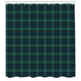 thumbnail image 3 of Ambesonne Tartan Shower Curtain, Scottish Folklore Pattern, 69"Wx70"L, Dark Green Black, 3 of 3