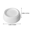 thumbnail image 2 of LOLIPPYY 10 Pcs Tampons Anti-Vibrations en Plastique Blanc pour Machine à Laver et Appareils de Meubles, 2 of 8