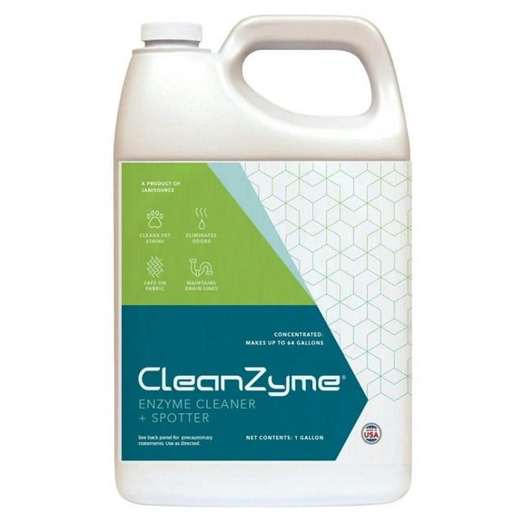 CleanZyme - Liquid Enzyme Cleaner, Spotter & Odor Remover, 1 Gallon