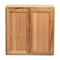 RTA Cabinets USA Hickory Clear Coat 2 Door Wall Cabinet | 36"Wx42"Hx12"D