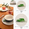 thumbnail image 2 of SKYSONIC 2 pcs Vintage Cartoon Van Pot Holders Trivets, Heat Resistant Trivets,Happy St. Patrick's Day Cotton Thread Weave Mats for Hot Pads Pans Pot Bowl Teapot, 2 of 7