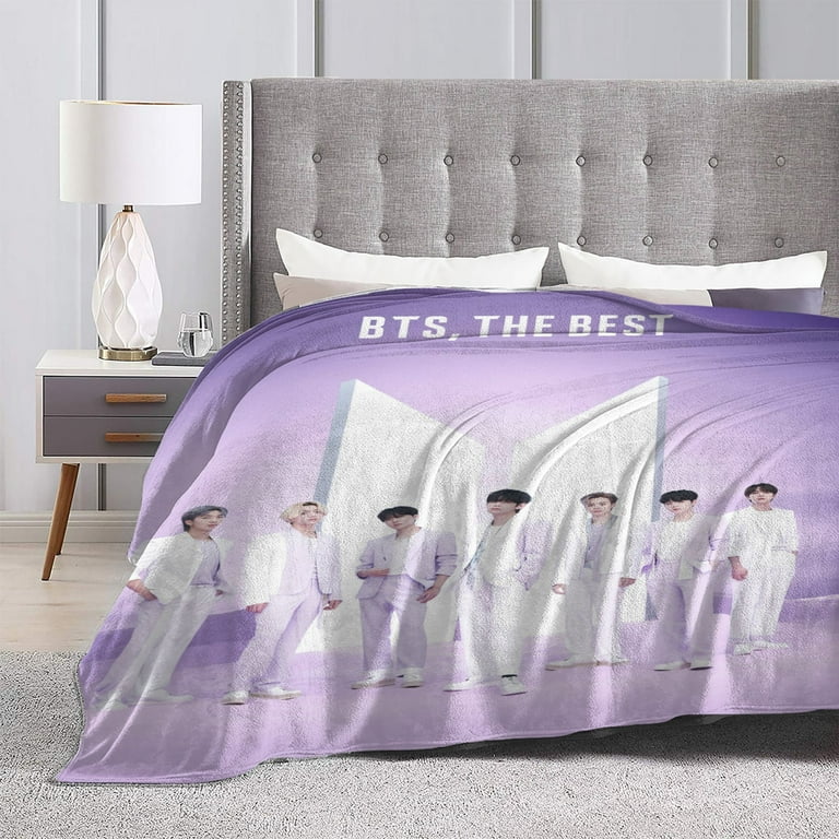 BTS Kpop Throw Blanket BTS Merch Fuzzy Soft Fleece Blanket