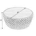 thumbnail image 3 of Butler Specialty Company Captiva Round Rattan Drum Coffee Table - Natural Rattan, 3 of 6