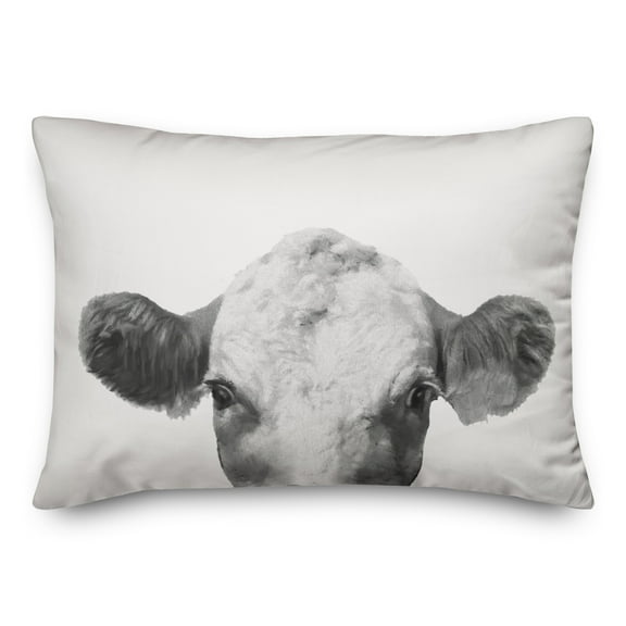 Creative Products Peeping Cow Face 20 x 14 Indoor / Outdoor Pillow