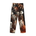 thumbnail image 3 of Fotbe Whimsical Halloween Skeletons Men's Pajama Pants,Sleepwear Pants,Pj Bottoms Drawstring And Pockets-X-Large, 3 of 7