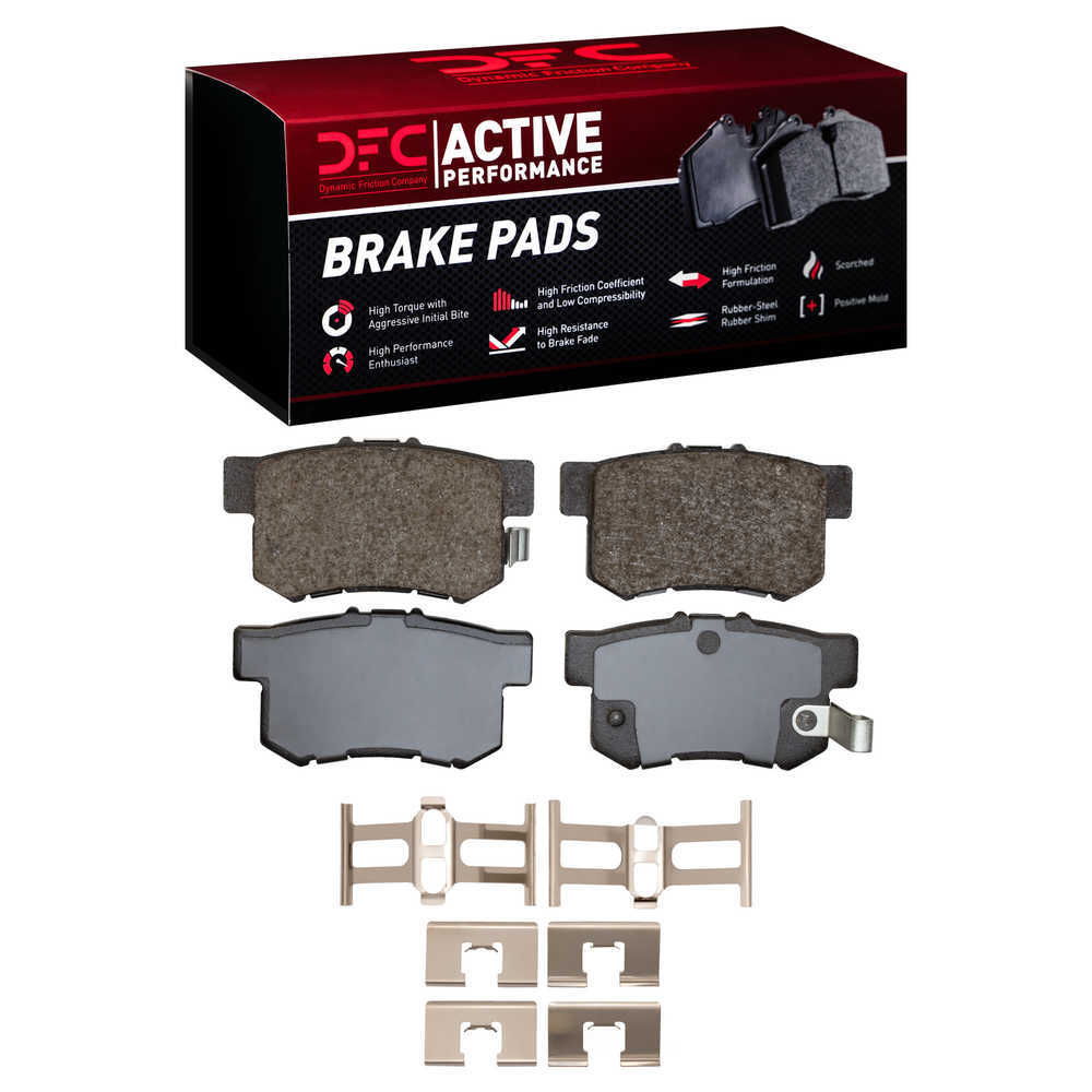 Dynamic Friction Company 1115-0536-01 DFC Active Performance Pads and Hardware Kit