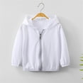 thumbnail image 4 of UQJfacai Kids Active Zipper Lightweight Sun Protection Jacket Boys Girls Hooded Cooling Shirt Pockets Fishing Running Outdoor 1-15 Years, 4 of 8