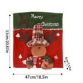 thumbnail image 3 of CREATITOY Christmas Chair Covers with Hats (Santa/Snowman/Reindeer) - Decorative Seat Covers for Dining Room Holiday Party Accent, 3 of 6