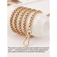 thumbnail image 2 of Gustave Replacement Purse Chain Strap 47" DIY Metal Replacement Straps Shoulder Crossbody Bag Handbag Accessories with Buckles - Gold, 2 of 6