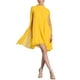 thumbnail image 2 of VESTIDOS DE CHIFFON INSPIRADORES CHIC PARA MUJERES, CON MANGA DE CAPA SUELTA Y FLUIDA, VESTIDO PLEATADO L AMARILLO, 2 of 6
