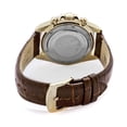 thumbnail image 3 of Invicta Men's 10710 Speedway Gold Tone Blue Dial Brown Leather Strap Chronograph Watch, 3 of 3