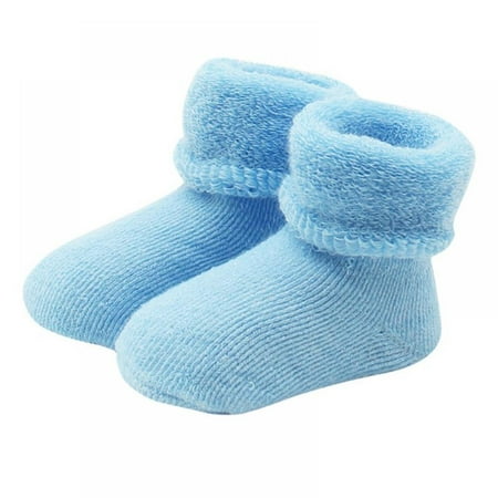 

HOTWINTER Baby Toddler Kids Unisex Warm Thick Soft Cotton Socks Infant Ankle Crew Socks