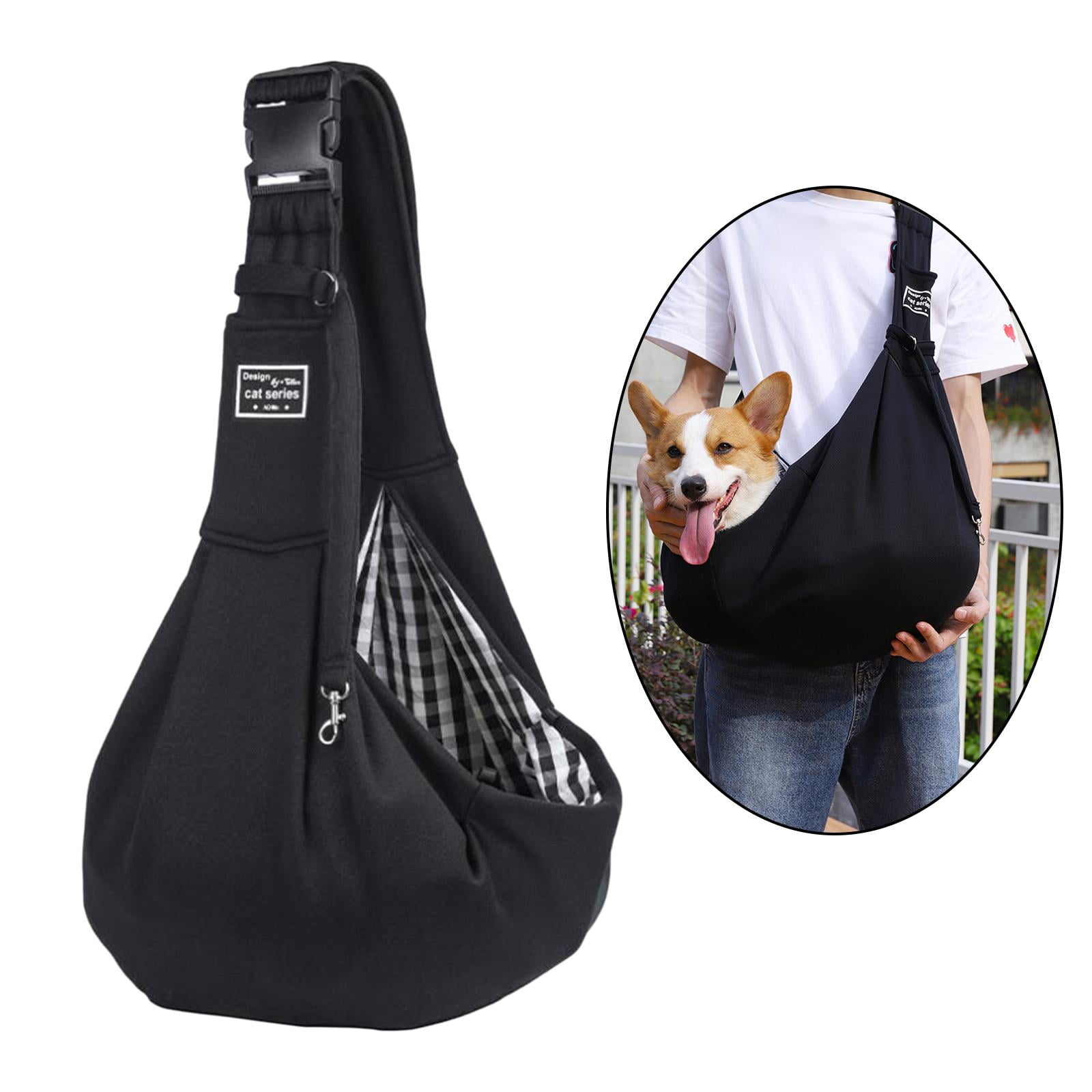 Breathable Pet Carrier Medium Large cat and dog Tote Walking Black