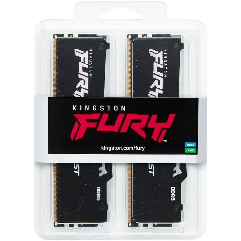 Kingston FURY Beast - DDR5 - kit - 32 GB: 2 x 16 GB - DIMM 288-pin - 5600  MHz / PC5-44800 - unbuffered