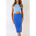 thumbnail image 2 of Vestido PRETTYGARDEN Azul Celeste-Azul, Talla Grande, Ajustado Sin Mangas, 2 of 5