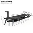 thumbnail image 6 of Fenge Monitor Stand, Dual Monitor Riser for 2 monitors with Adjustable Laptop Riser, 6 of 7