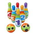 thumbnail image 1 of Kids Bowling Set Mini Skittles Activity Game Toy Game Children 6 Pins & 2 Balls, 1 of 8