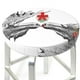 thumbnail image 3 of Balery Moose Kissing Under Mistletoe Fundas de asiento para taburete de bar redondo de tela de terciopelo ajustables que protegen de arañazos y manchas para sillas de 14 a 17 pulgadas.-12 inch, 3 of 7