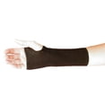 thumbnail image 2 of Compression Support Wrist and Hand Brace, 4-Way Stretch with Thumb Hole (Small, White w/ Blue Trim), 2 of 3