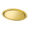 thumbnail image 2 of deevoka Stainless Steel Dessert Appetizer Plates Fruits Serving Tray for Camping BBQ Golden 29x22.5x1.1cm, 2 of 9