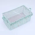 thumbnail image 3 of Unique Bargains Fabric Storage Bins with Handles Collapsible Basket Green Not Lids, 3 of 7