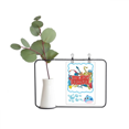 thumbnail image 1 of Guitar Music Festival Instrument Pattern Transparent Glass Hanging Vases Decoration Bottle, 1 of 2