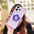 thumbnail image 1 of Lulumi-Phone Case For Redmi Note12R/Redmi12 5G, Kickstand TPU Rotatable stand Back Cover Simplicity drift sand Durable Fashion Design Skin feel silicone Anti-knock Glitter Dirt-resistant, 1 of 9