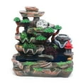 thumbnail image 5 of Tabletop Rockery Fountain Indoor Waterfall Bonsai Desktop Mini Rockery Water Fountain with LED Light, Home Office Bedroom Atomizing Humidifier Desk Décoration (Style3)…, 5 of 6