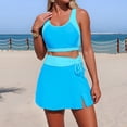 thumbnail image 5 of Wdgfv Women's Tankini Swimsuits Tummy Control Two Piece Bathing Suit Modest Swim Skirt Color Block Swim Suits 2026, 5 of 7
