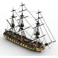 thumbnail image 2 of British 44-gun frigate DIY Model Building Blocks Set HMS Romulus MOC Bricks Toys, 2 of 7