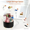 thumbnail image 4 of SUSWIM 5-Compartment Desktop Organizer &  Holder with Rotating  Organizers, Black, 4 of 7