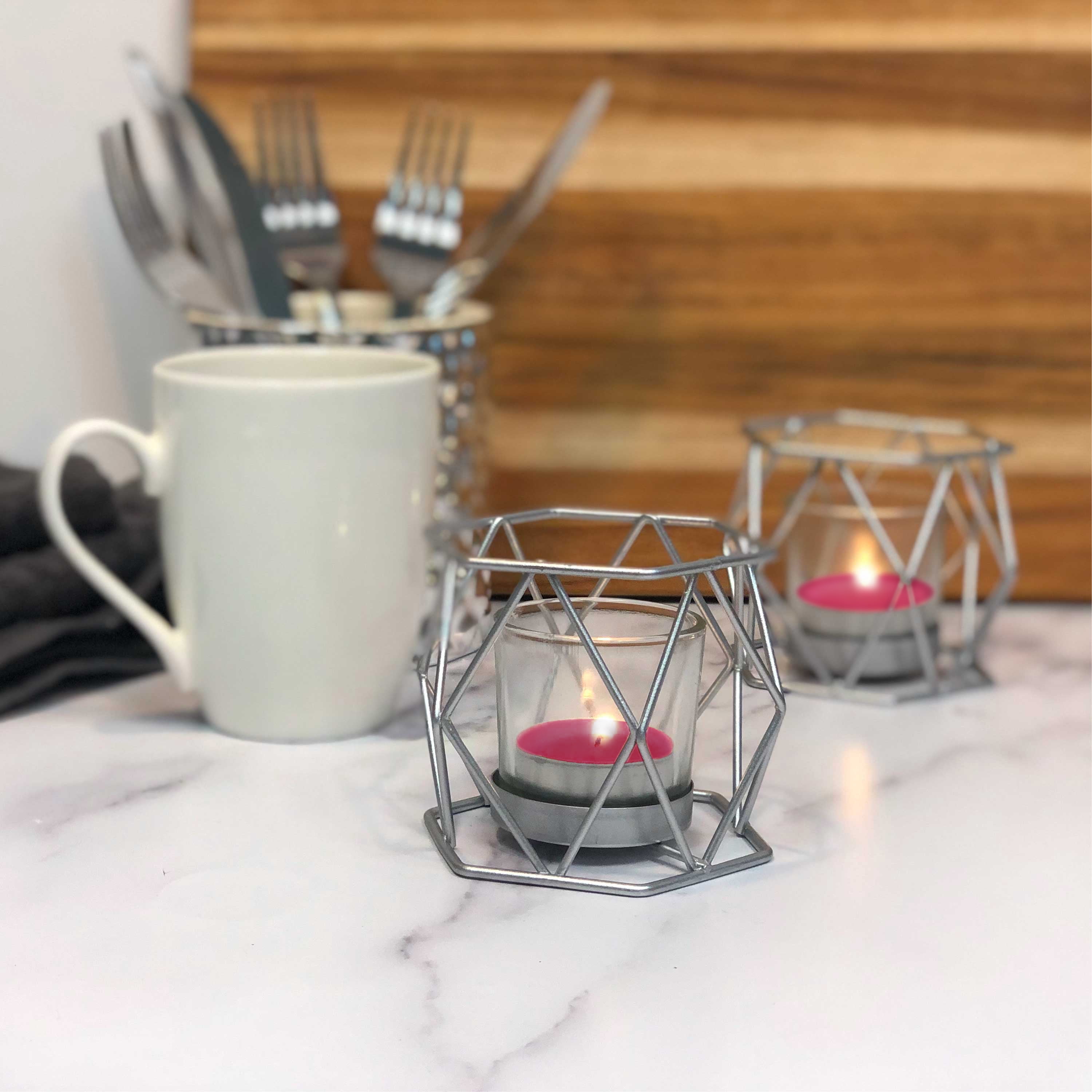 Mainstays Warm Apple Pie Scented Indoor/Outdoor Tealight Candles, 50 Count
