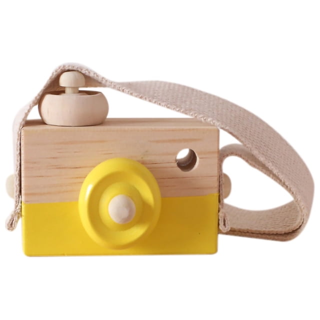 Xihbxyly Ofertas Por Tiempo Limitado Hoy Prime Juguete de Cámara de Madera para Colgar En El Cuello, Juguete de Niños