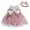 Watermelon Red, variant on BYHONG Princess Dresses Clothes Baby Formal&nbsp;Tutu Set Dress+Headband Bowknot&nbsp;Princess Girls Wedding Lace Girls Dress&Skirt Girls Dresses White 12M