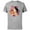 Athletic Heather, variant on Princess Pocahontas in the Flowers - Short Sleeve Cotton T-Shirt for Adults - Customized-Black