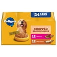 thumbnail image 2 of (3 pack) Pedigree Chopped Ground Dinner Chicken & Beef Variety Pack Wet Dog Food, (24) 13.2 oz Cans, 2 of 12