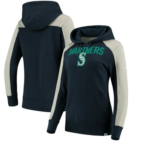 Seattle Mariners Fanatics Branded Women's Iconic Pullover Hoodie - Navy/Gray