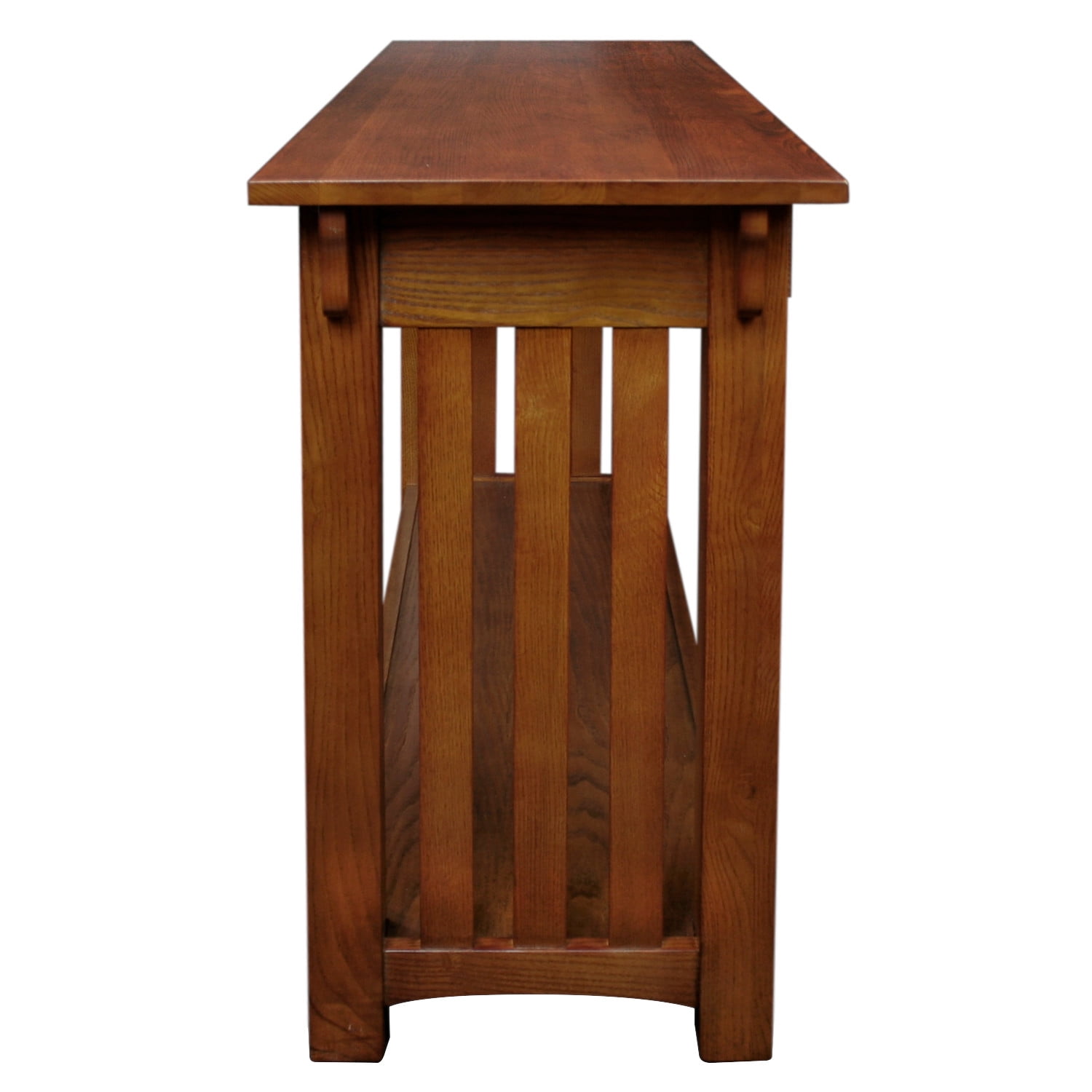 Leick Home Mission Wood Console Table for Entryway and Sofa Table, Medium Oak Finish