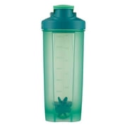 Contigo Shake & Go Fit 28 oz Green Solid Print Shaker Bottle with Flip-Top and Wide Mouth Lid