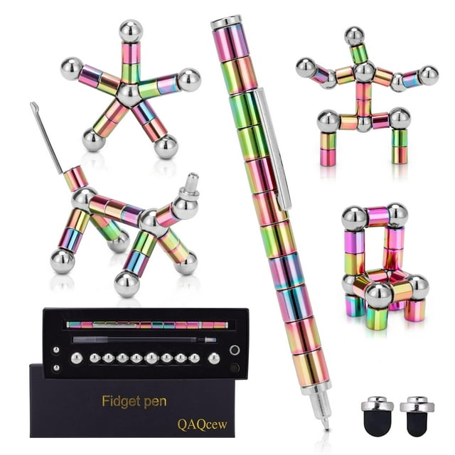 Juguete magnético de descompresión Fidget Pen QaQcew para niños y adultos