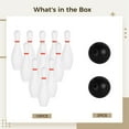 thumbnail image 5 of Bowling Set, Small Bowling Set, Includes 10 Pins and 2 Balls, Indoor Outdoor Mini Bowling Set, 6.3 x 3.2 in, 5 of 5