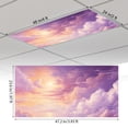 thumbnail image 2 of Pantalla de lámpara Outus 60x120 cm Cubierta magnética nube púrpura, 2 of 7
