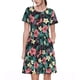thumbnail image 1 of Balery Green Tropical Leaves Vestidos sueltos de manga corta para mujer, vestidos de verano 2025, vestidos casuales de corte A con vuelo., 1 of 6