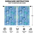 thumbnail image 2 of Funny Window Curtains for Kids Room - 42Wx63H Inch 2 Panels, Rod Pocket Colorful Cartoon Whale Patterns for Boys Bedroom Decor Preschool Classroom Curtains Playroom Living Room Window Drapes, 2 of 5