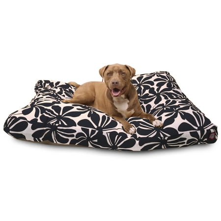Majestic Pet | Plantation Rectangle Pet Bed For Dogs, Removable Cover, Navy Blue, Extra Large